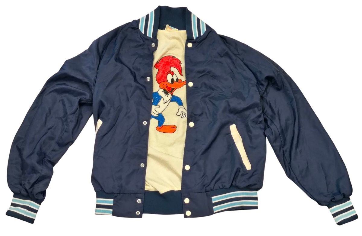 Vintage Westark USA Customer Woody Woodpecker Bomber Jacket Size Large