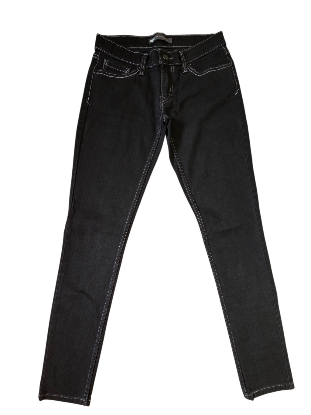 Levi Strauss & Co 524 Too Superlow Black Jeans Size 7M Womens