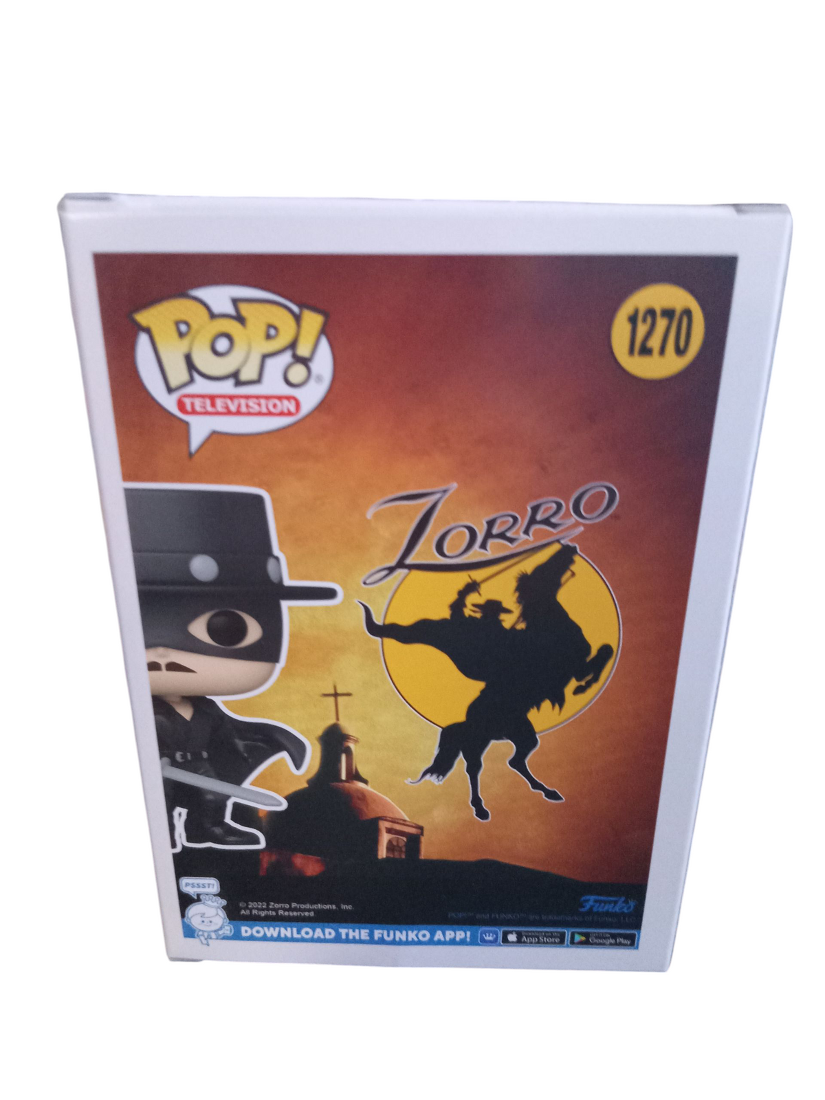 Funko Pop! Television Zorro #1270 65th Anniversary Vinyl Figure image 2