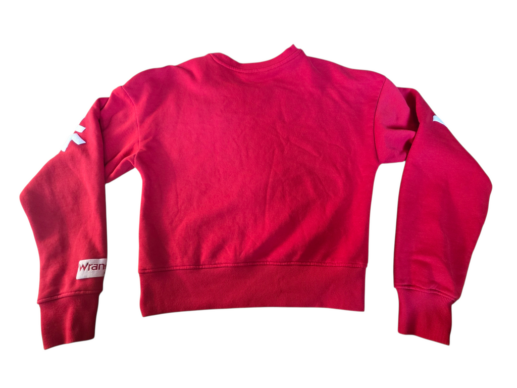 Wrangler Retro Red Long Live Cowboys Pullover Sweatshirt Cowgirl Western Small image 2