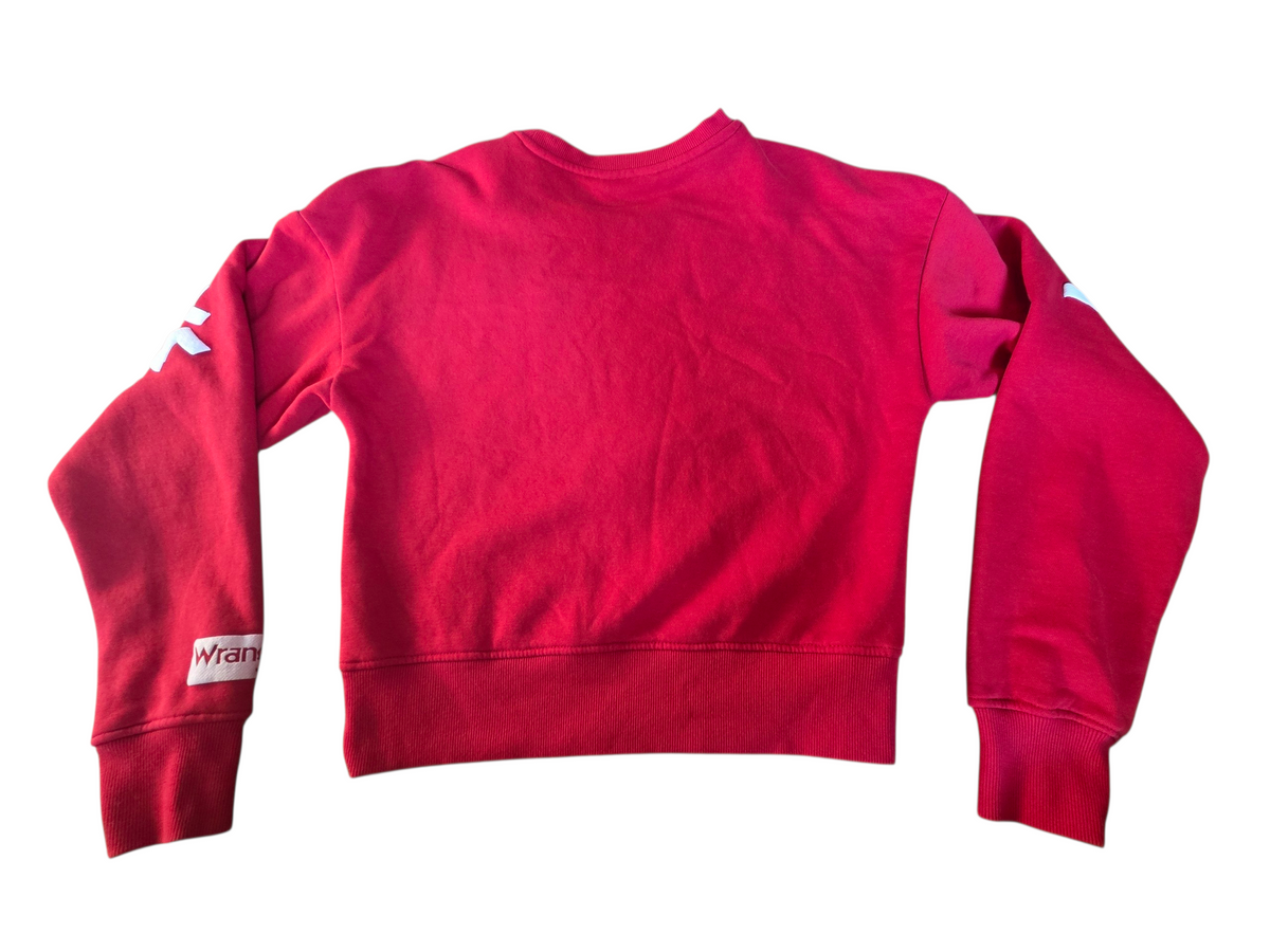 Wrangler Retro Red Long Live Cowboys Pullover Sweatshirt Cowgirl Western Small image 2