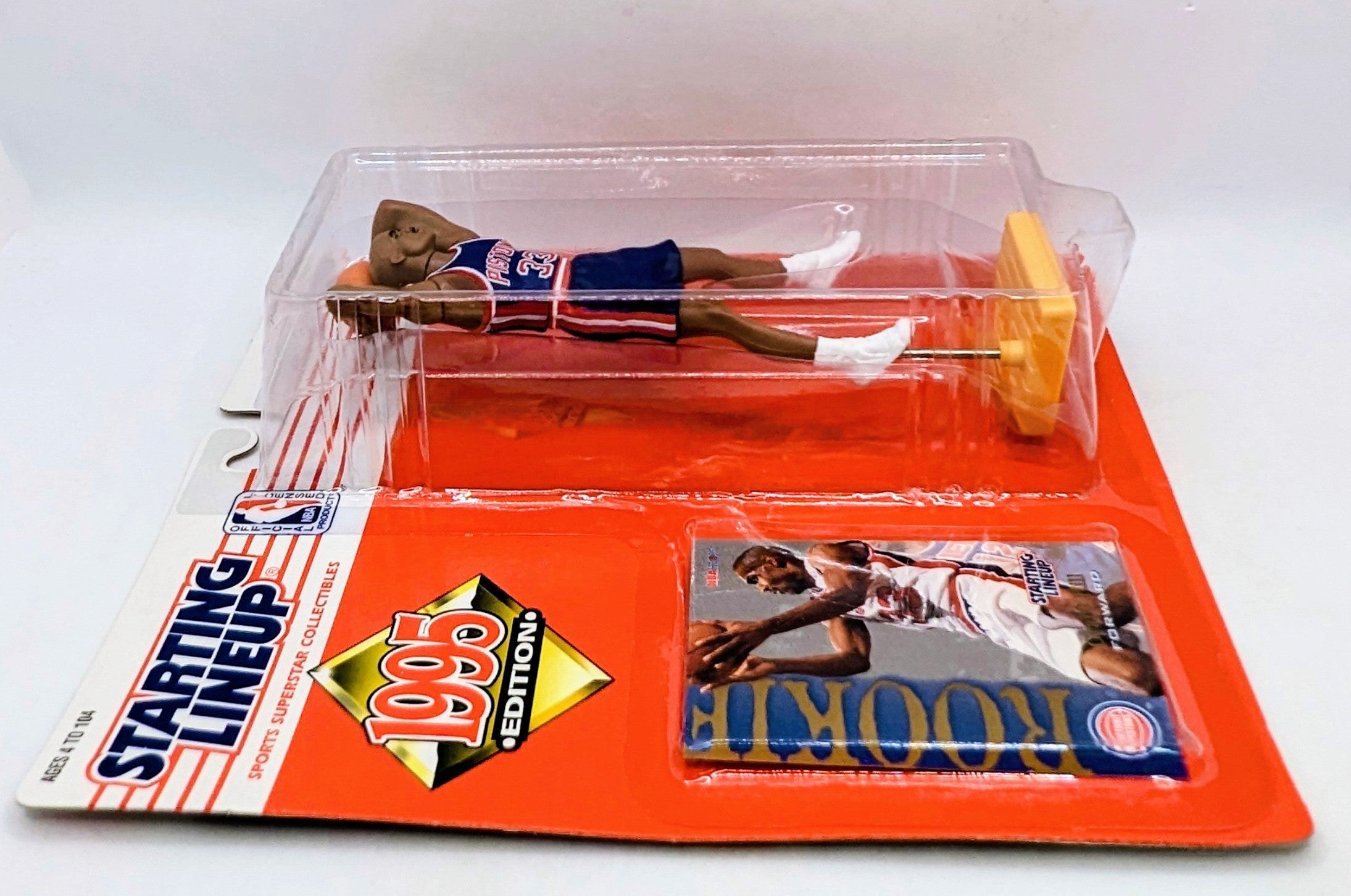 1995 Starting Lineup Grant Hill Detroit Pistons Rookie Figure image 3