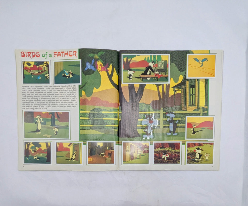 1990 Panini Warner Happy Birthday Bugs Looney Tunes Sticker Book 100% Complete image 7