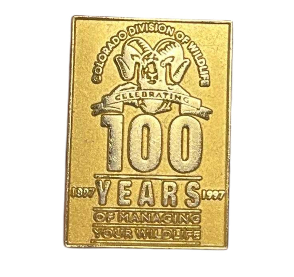 1997 Colorado Division of Wildlife 100 Years Celebratory Pin