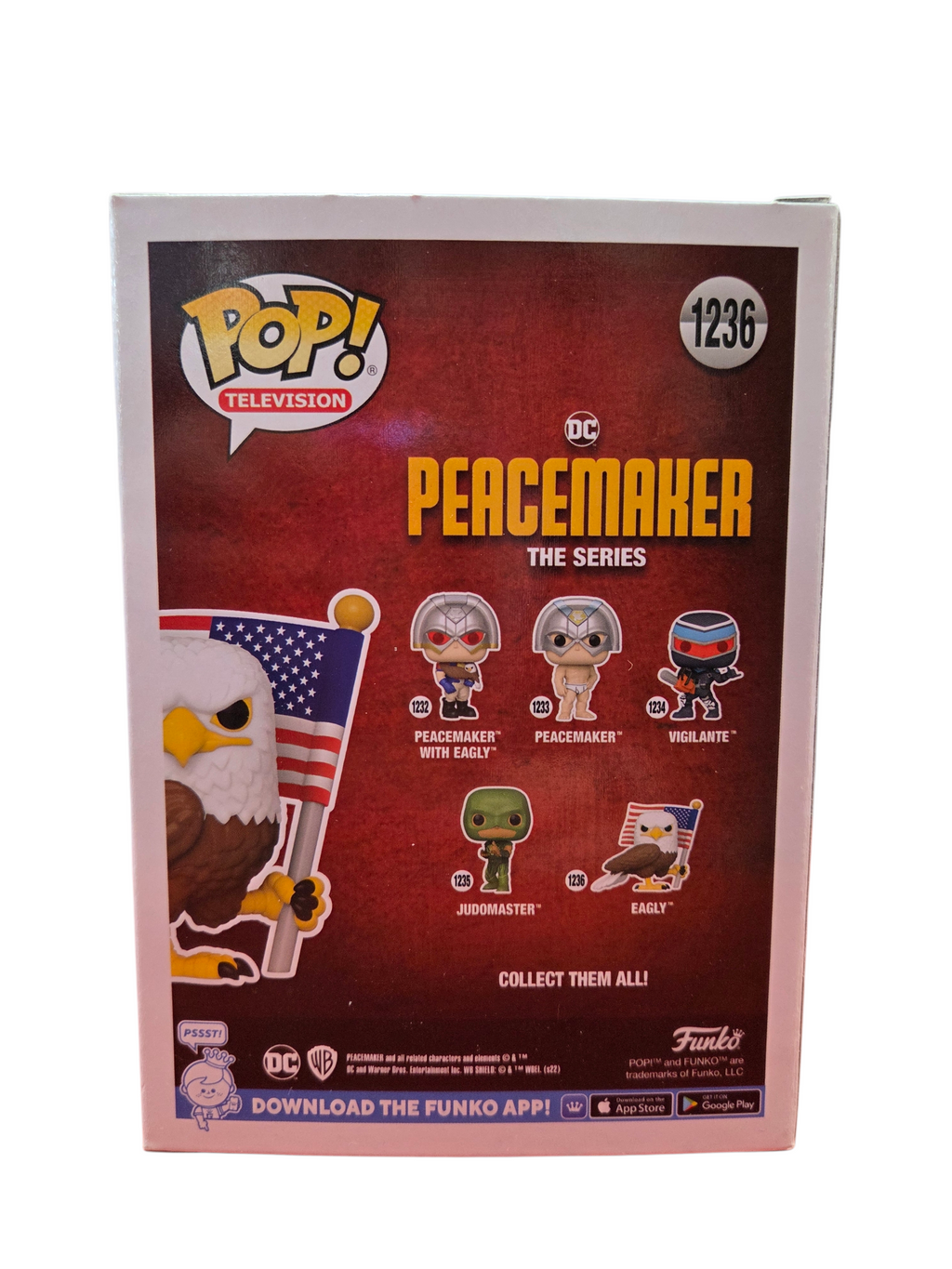 Funko Pop! Peacemaker Series Eagly Flocked Amazon Exclusive #1236 Vinyl Figure image 2