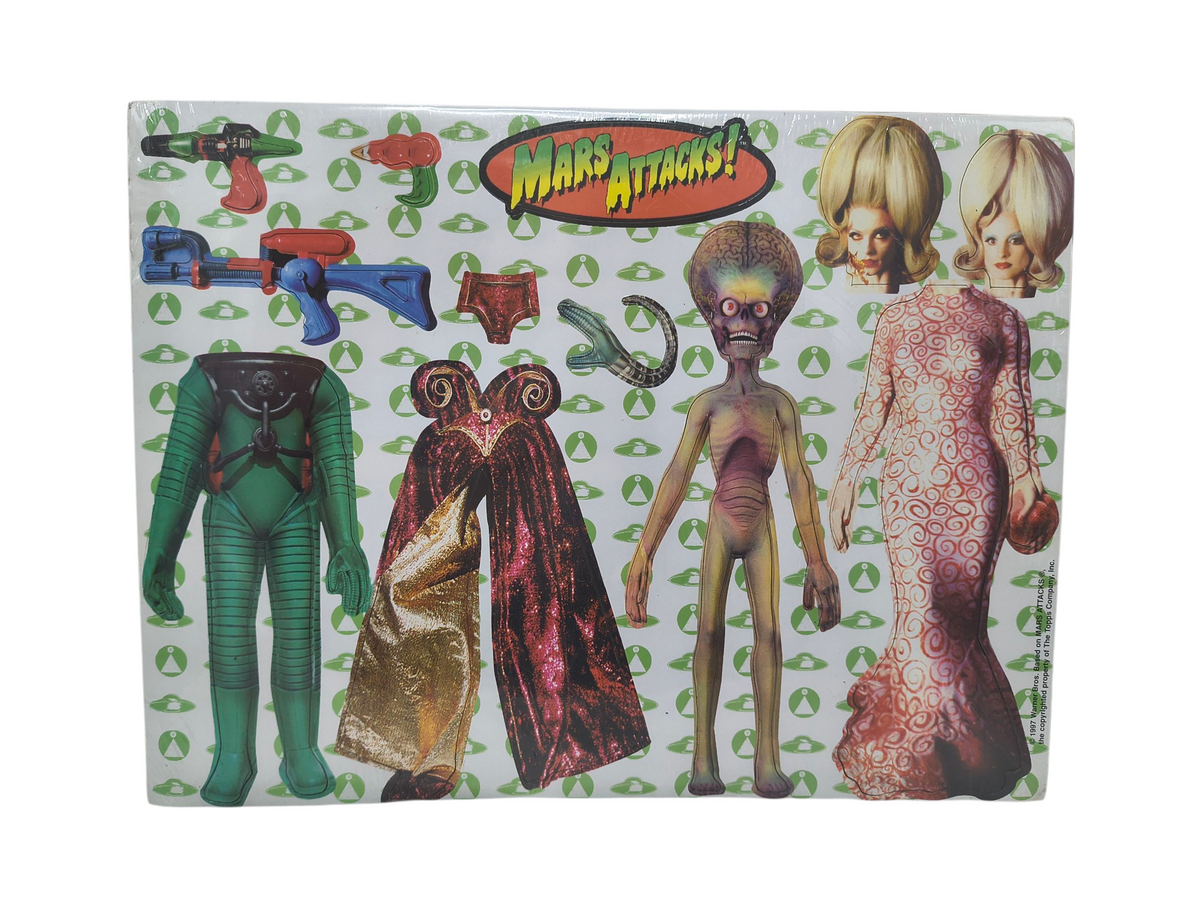 1997 Warner Bros Topps Company Mars Attacks! Magnetic Mix N Match Dress-Up Fun