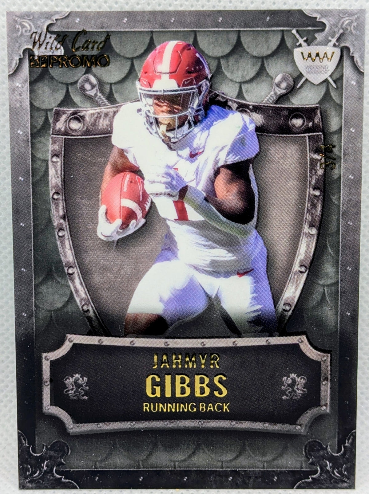2023 Wild Card SP Promo Jahmyr Gibbs RC Embossed Weekend Warrior /4 WWP-17