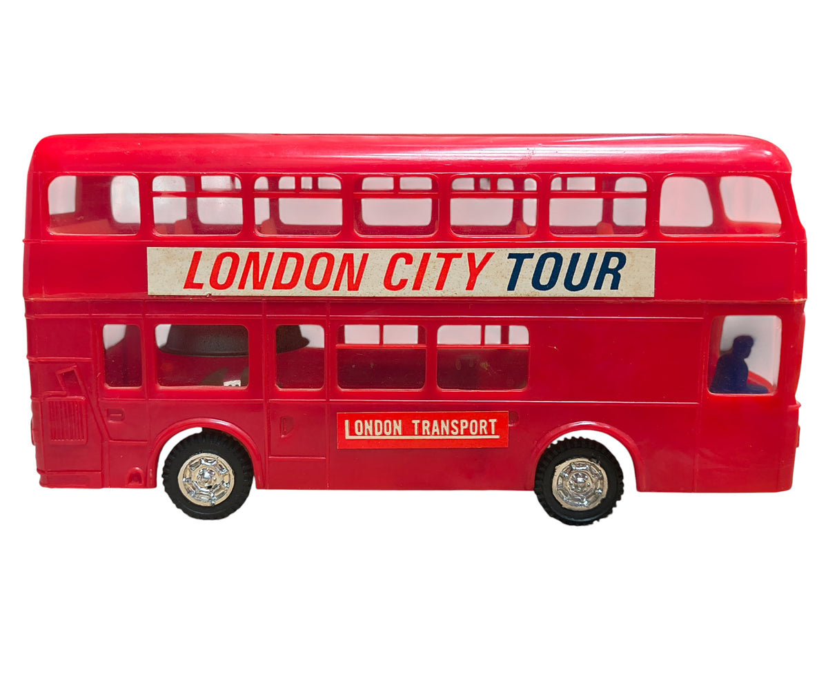 1970s Collectible Piggy Bank London Double Decker Bus 8" X 4" image 2