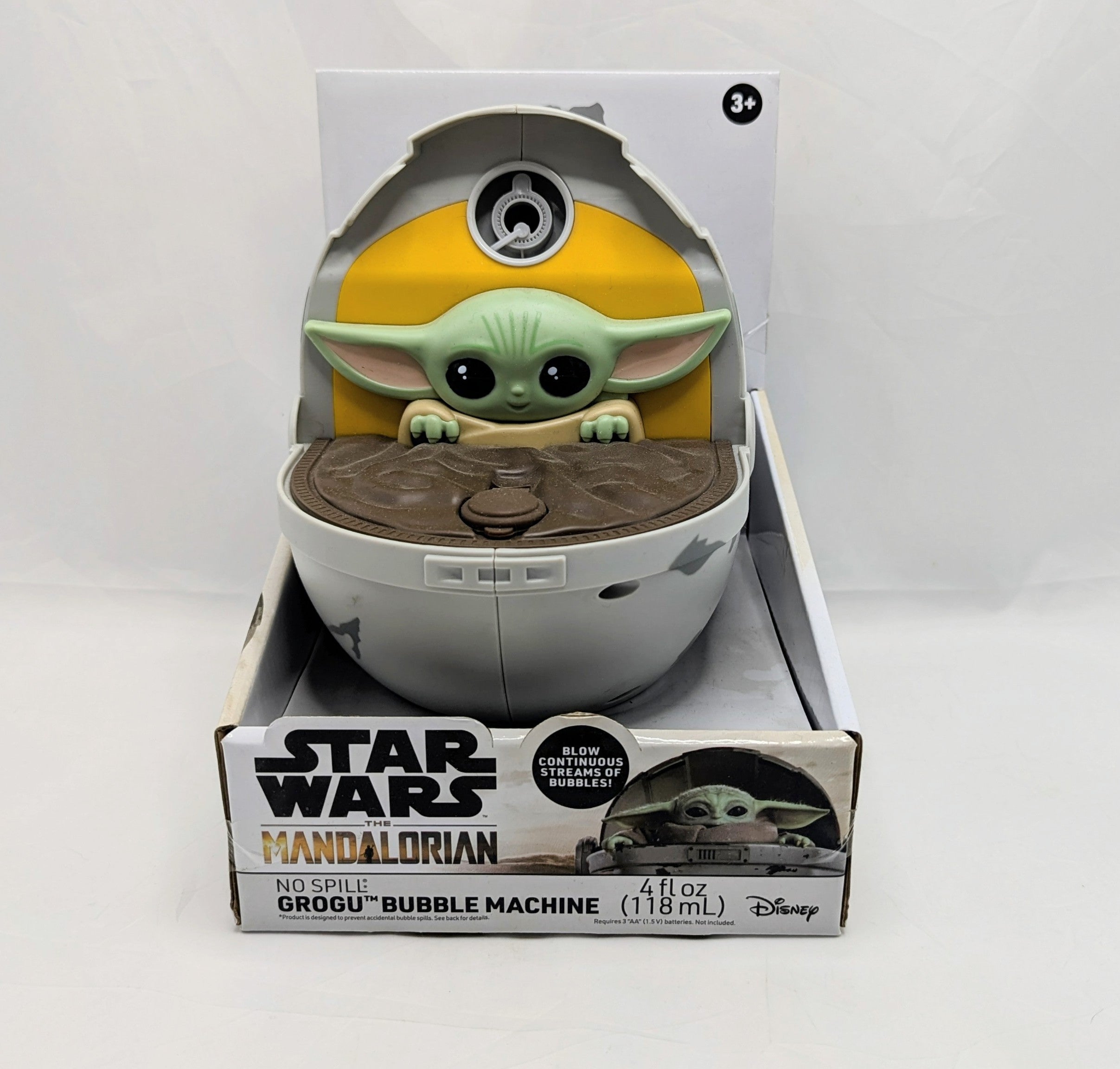 2022 Little Kids Star Wars Mandalorian Grogu Baby Yoda No Spill Bubble Machine