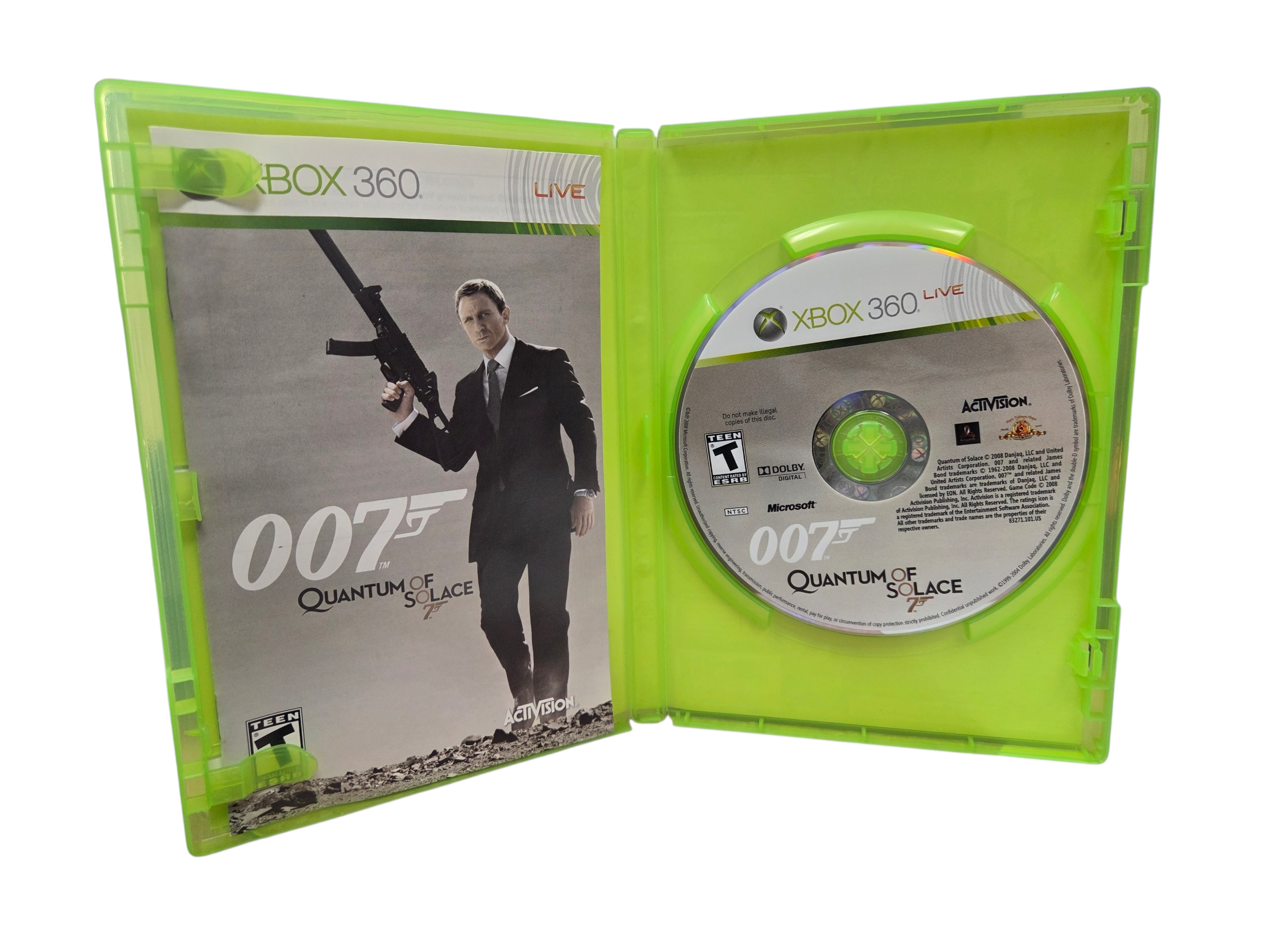 2008 Activision James Bond 007: Quantum of Solace Microsoft Xbox 360 image 2