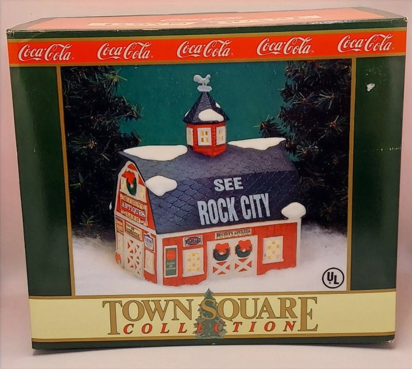 1993 Coca Cola Mooney's Antique Barn Rock City Town Square Collection