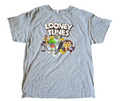 Y2K Looney Toons Marvin Taz Bugs Daffy Wiley Character T-Shirt Size XL