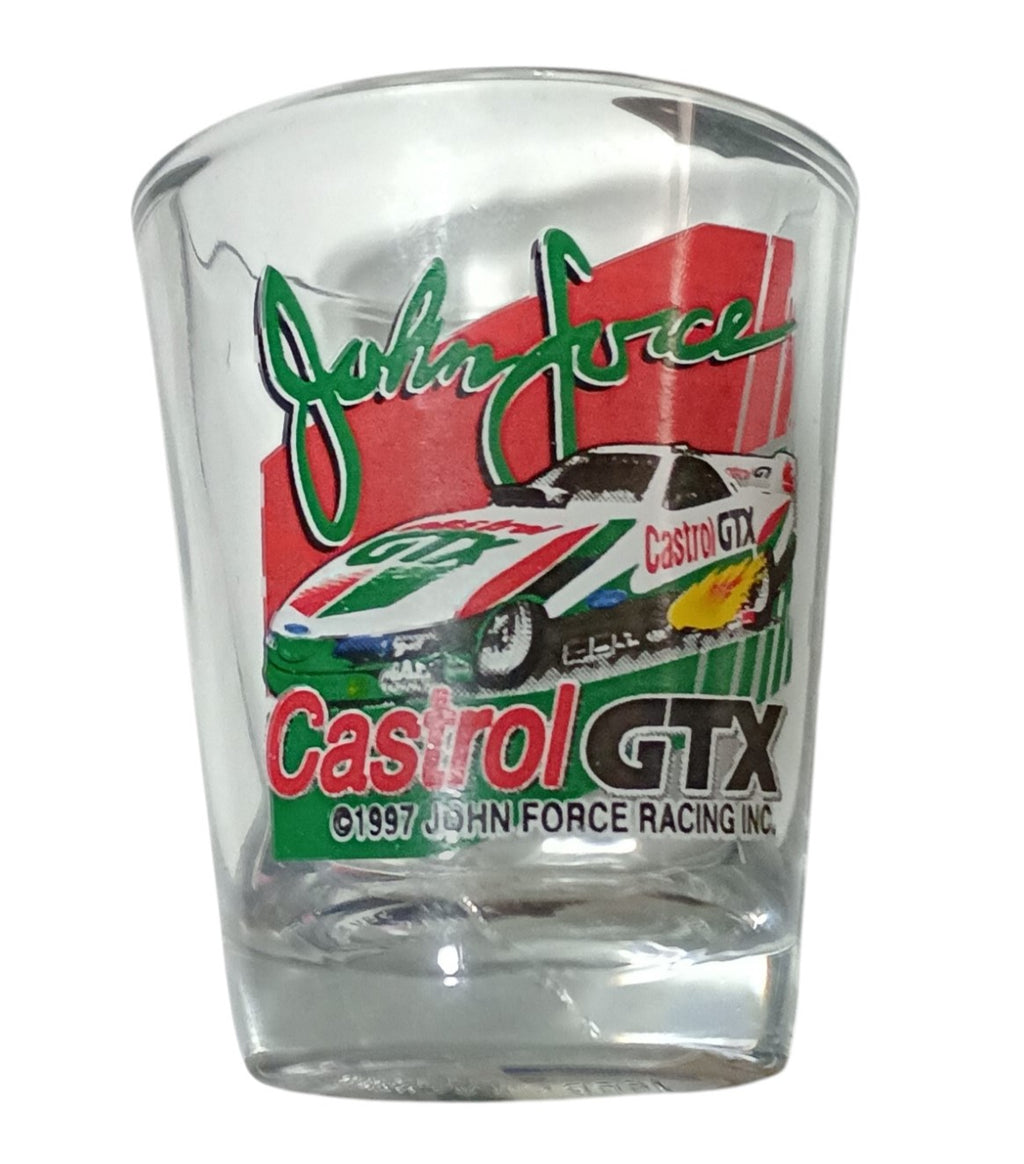 1997 Hunter MFG Castrol GTX John Force Racing Collectible Shot Glass