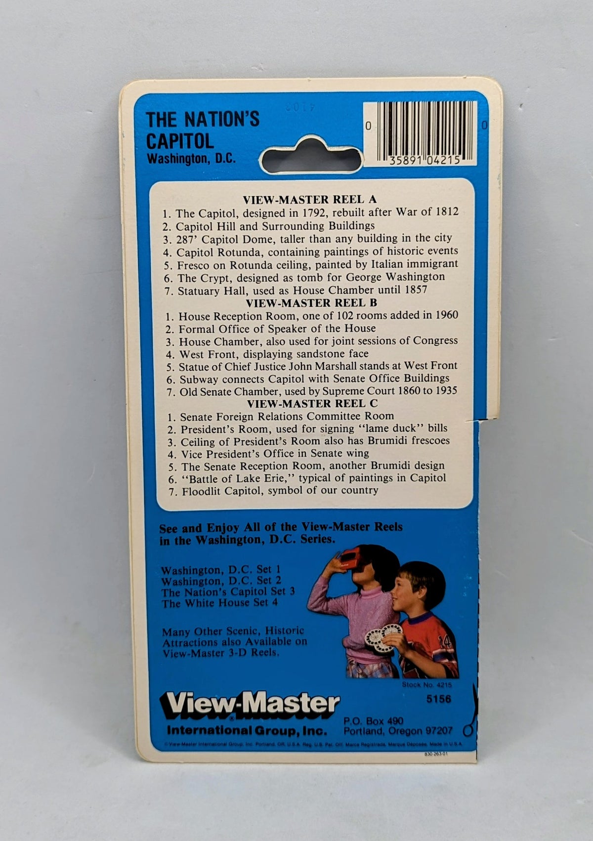 Vintage View-Master 3D Tour The Nations Capitol Washington DC 3 Reels image 2