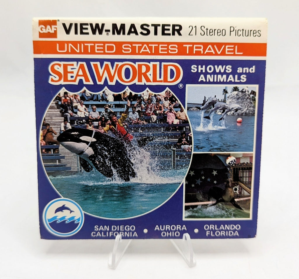 1976 GAF View-Master Sea World Shows & Animals 21 Stereo Pictures 3 Reel Pack