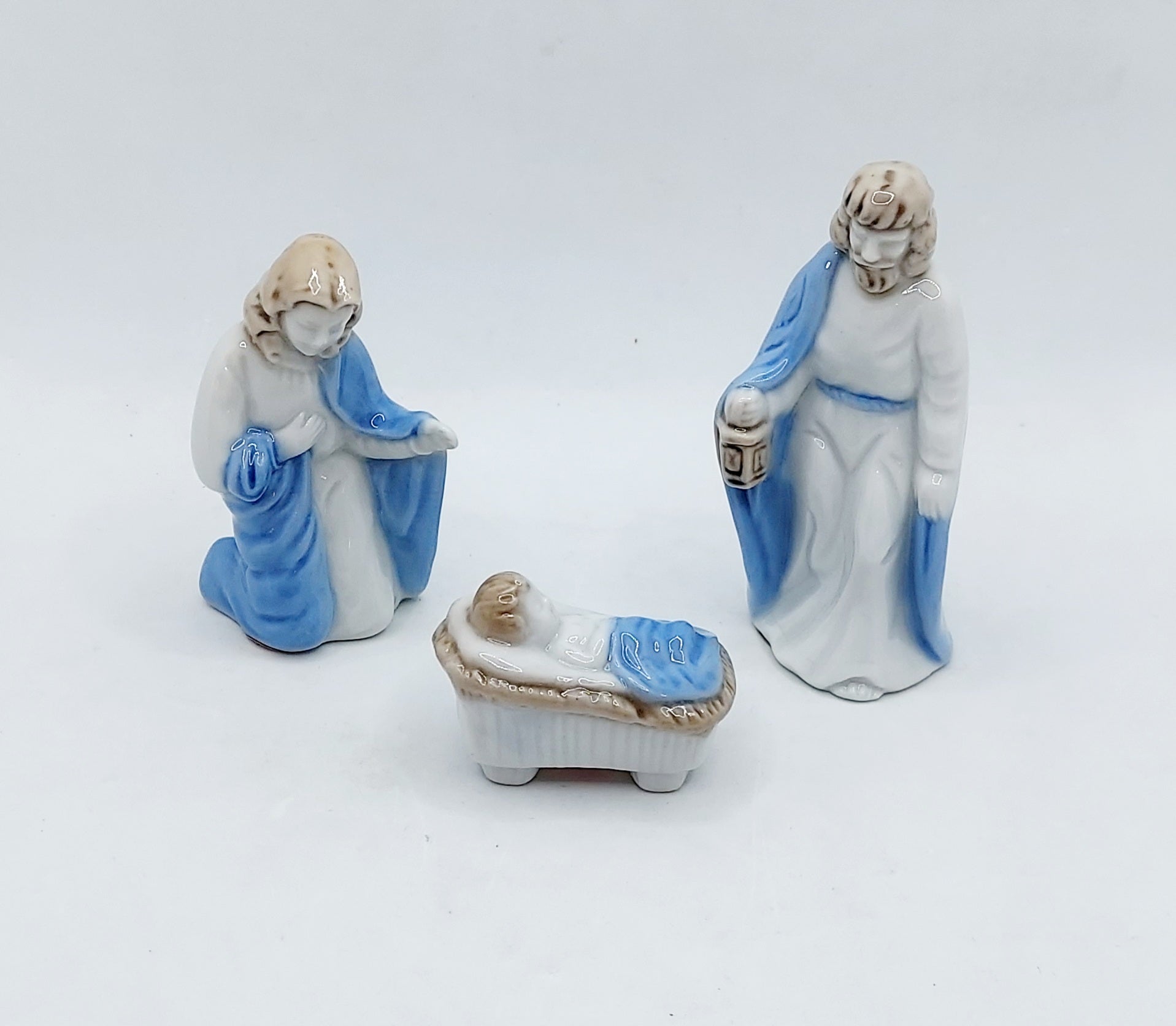 1987 Lefton Porcelain Nativity Figurines - 9 Pieces image 3