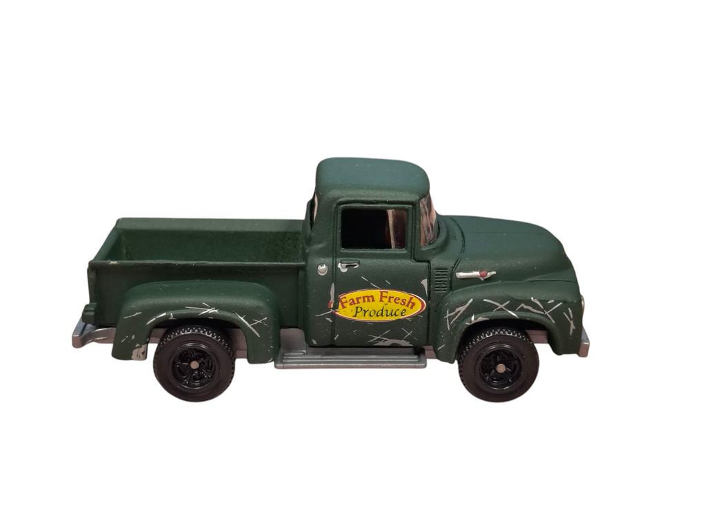 2007 Matchbox MBX '56 Ford Pick-up Green Farm Fresh Produce