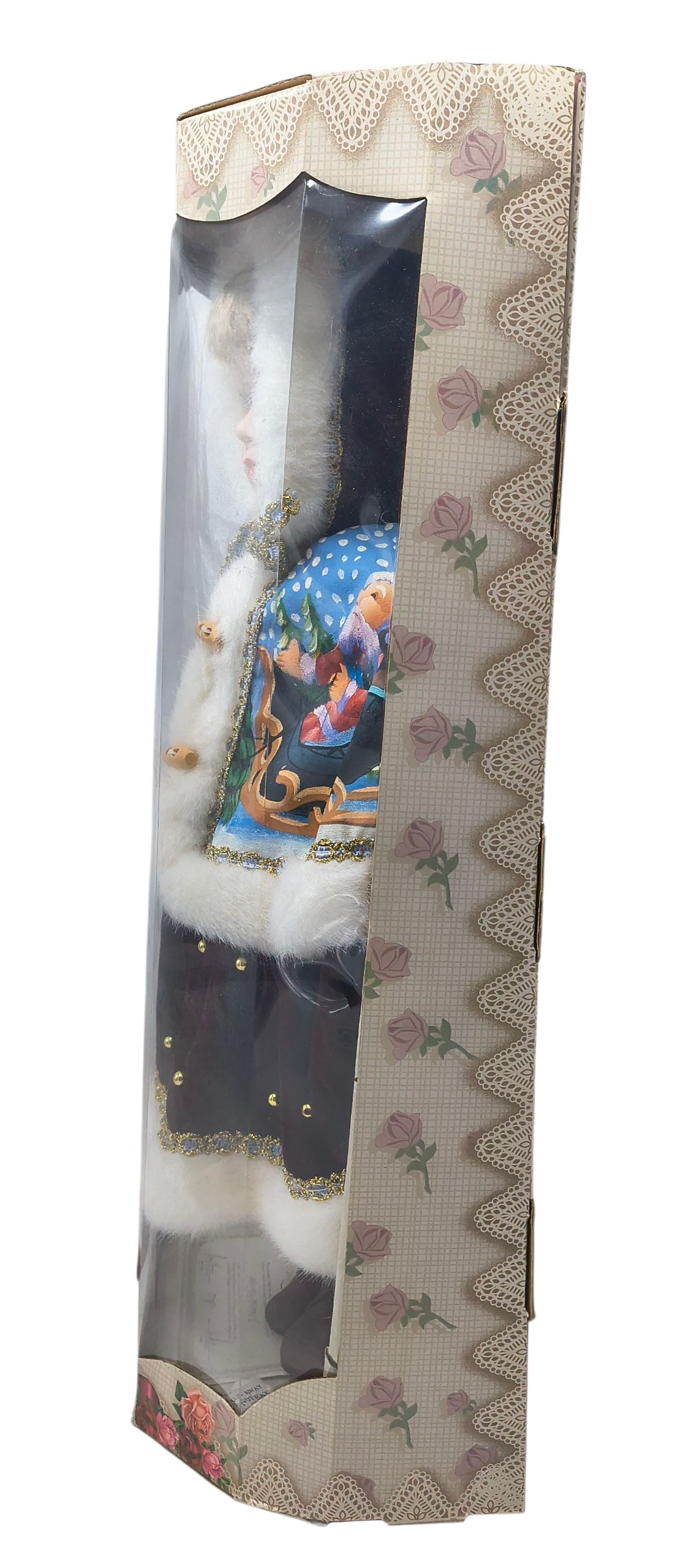 Adorable Memories Bisque Porcelain Doll Holiday 18" Hand Painted Santa Reindeer image 4