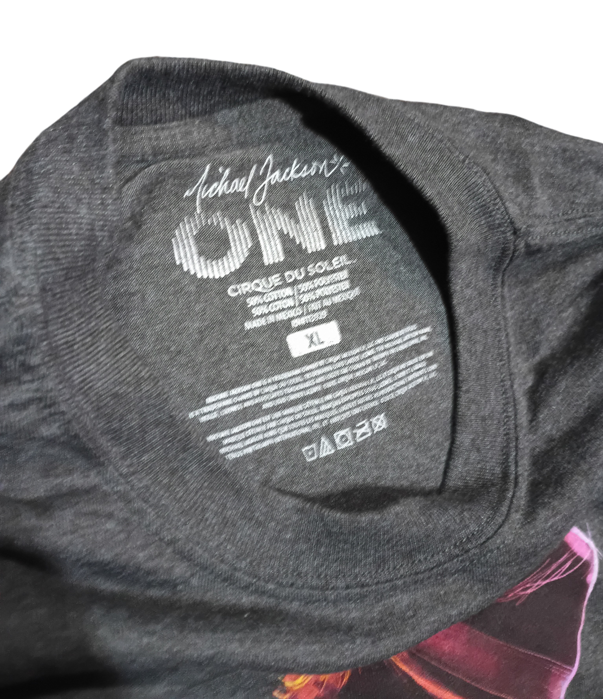 Michael Jackson One Cirque du Soleil Grey Short Sleeve Graphic T-Shirt Size XL image 3