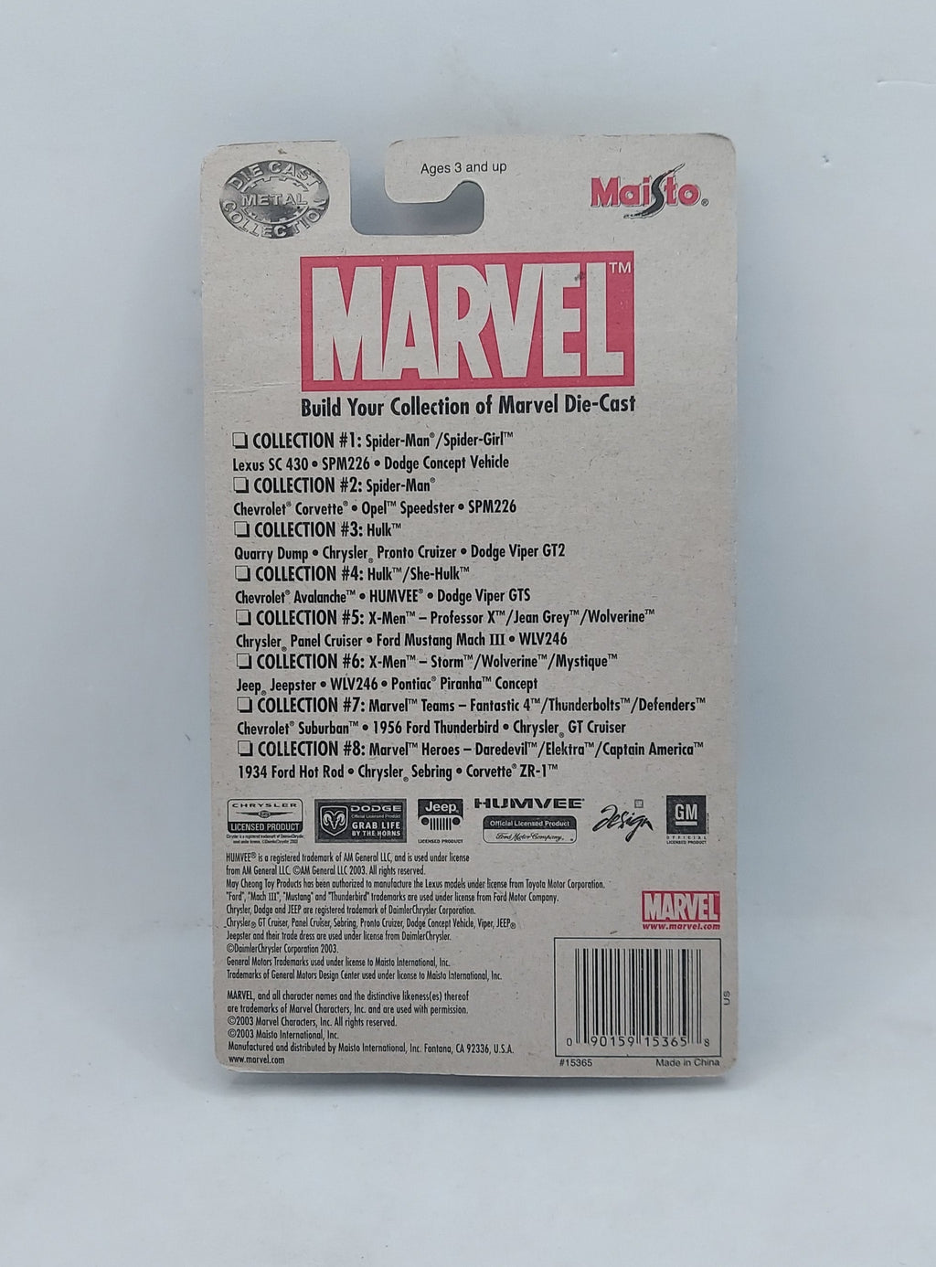 2003 Maisto Marvel Collection 5\8 Professor X, Jean Grey, Wolverine image 2