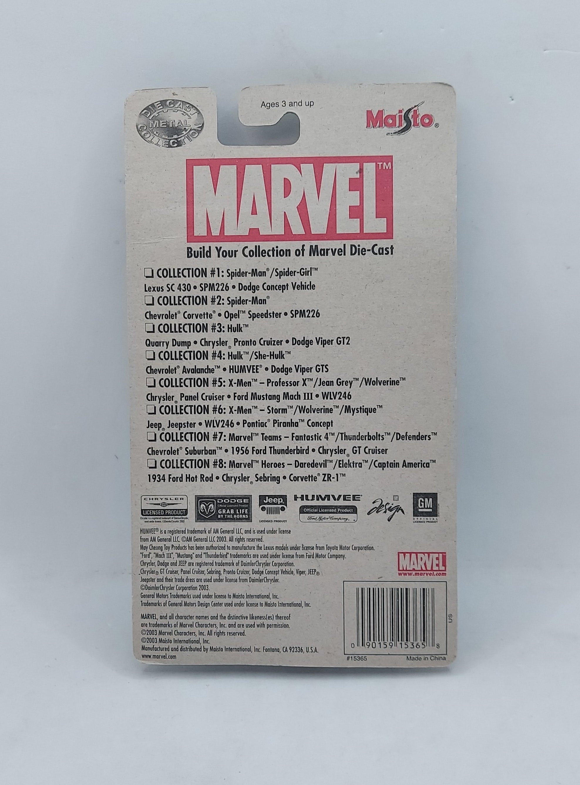 2003 Maisto Marvel Collection 5\8 Professor X, Jean Grey, Wolverine image 2