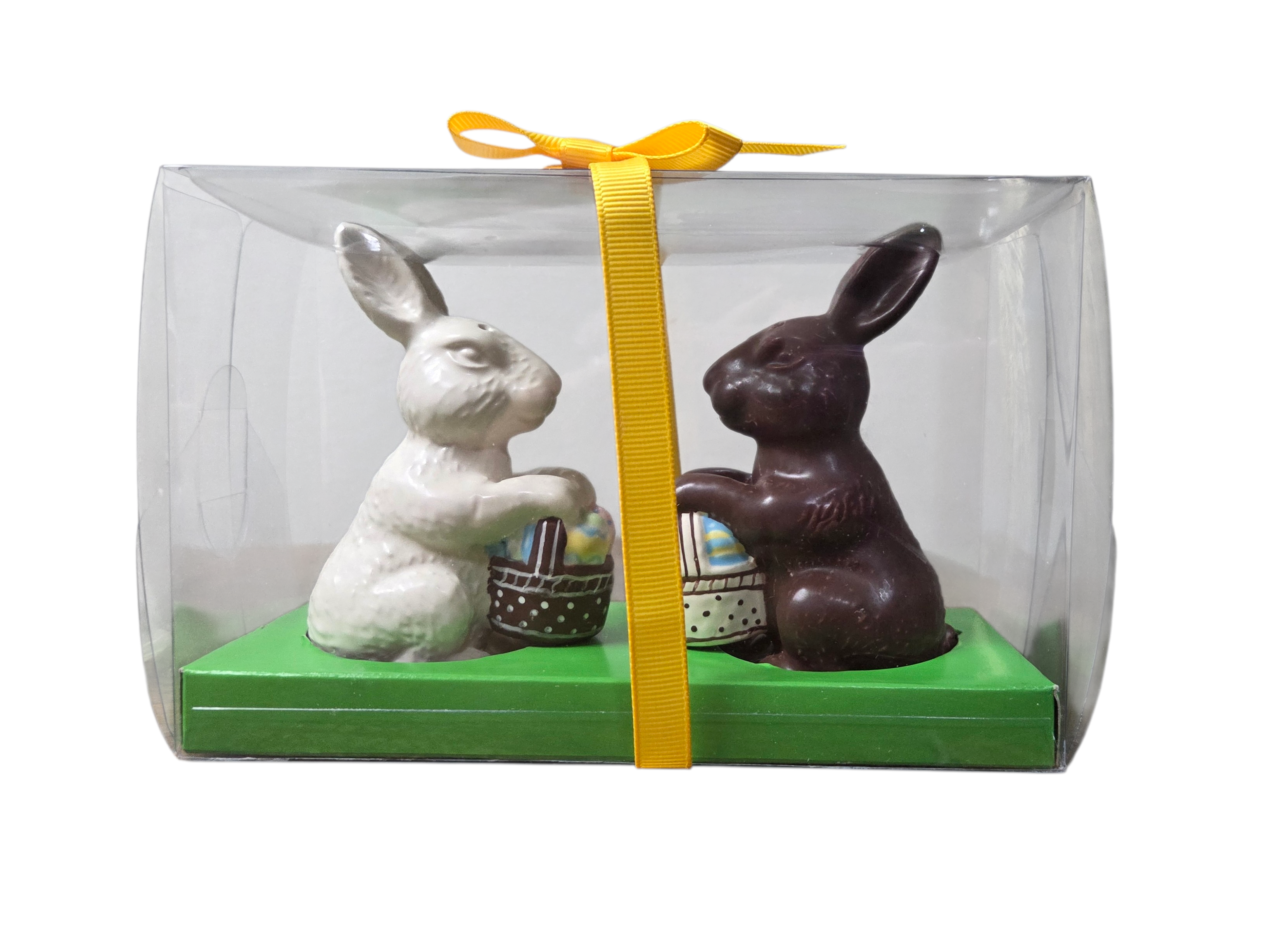 Hallmark Chocolate Easter Bunnies Ceramic Salt And Pepper Shakers