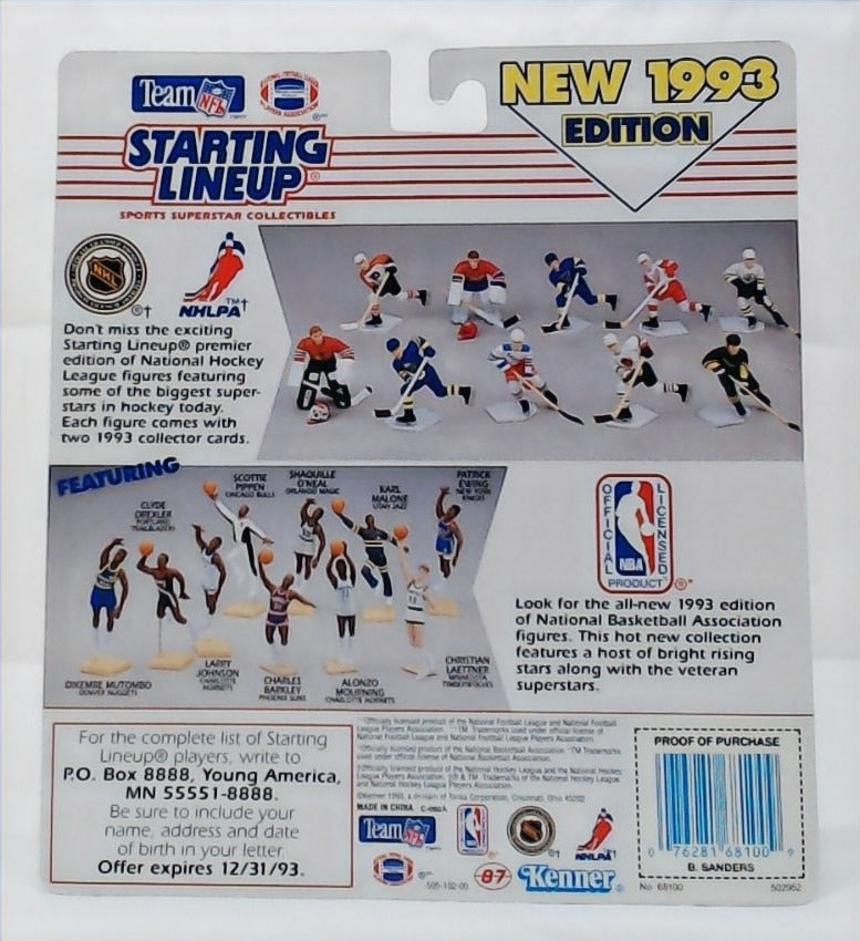 1993 Starting Lineup Barry Sanders Detroit Lions Football Figure image 2