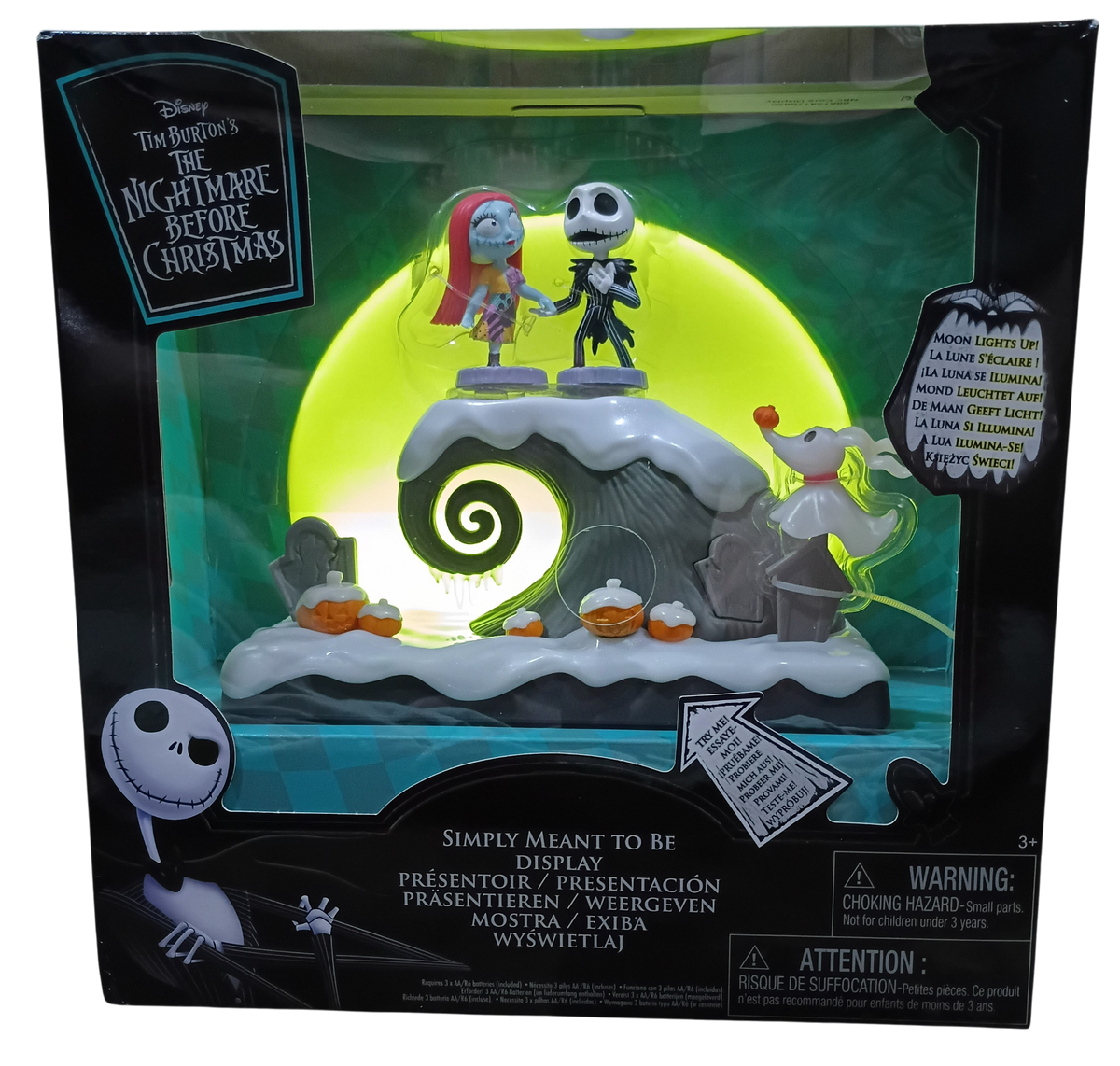 Nightmare Before Christmas Simply Meant to Be Jack & Sally Light Up Figurine image 2