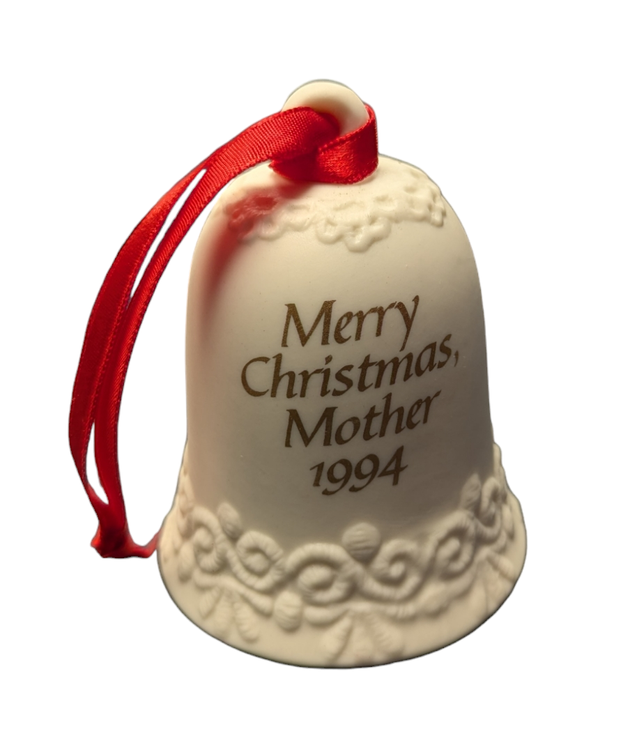 1994 American Greetings Merry Christmas, Mother Porcelain Bell Ornament