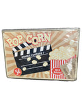 Popcorn Double Feature Hot Buttered Admit One Vertical Tin Sign 12" x 8" - DT