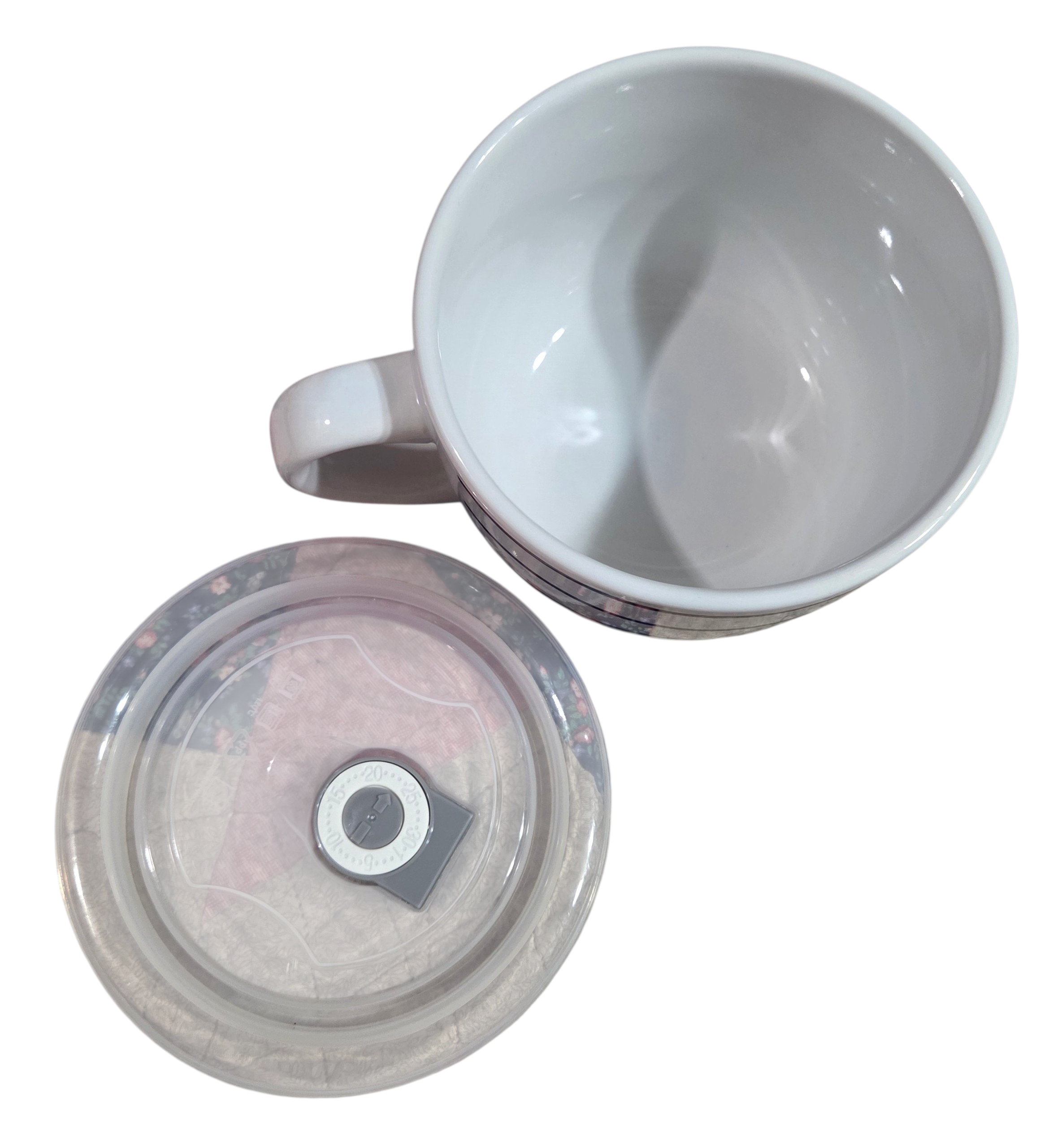 Silver Buffalo Peanuts Snoopy & Woodstock Did Someone Say Food Soup Mug w/ Lid image 3