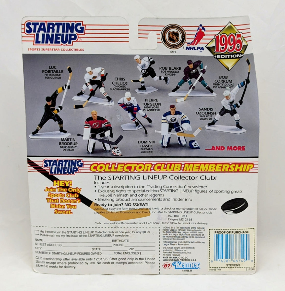 1995 Starting Lineup Sergei Federov Detroit Redwings Hockey Figure image 2