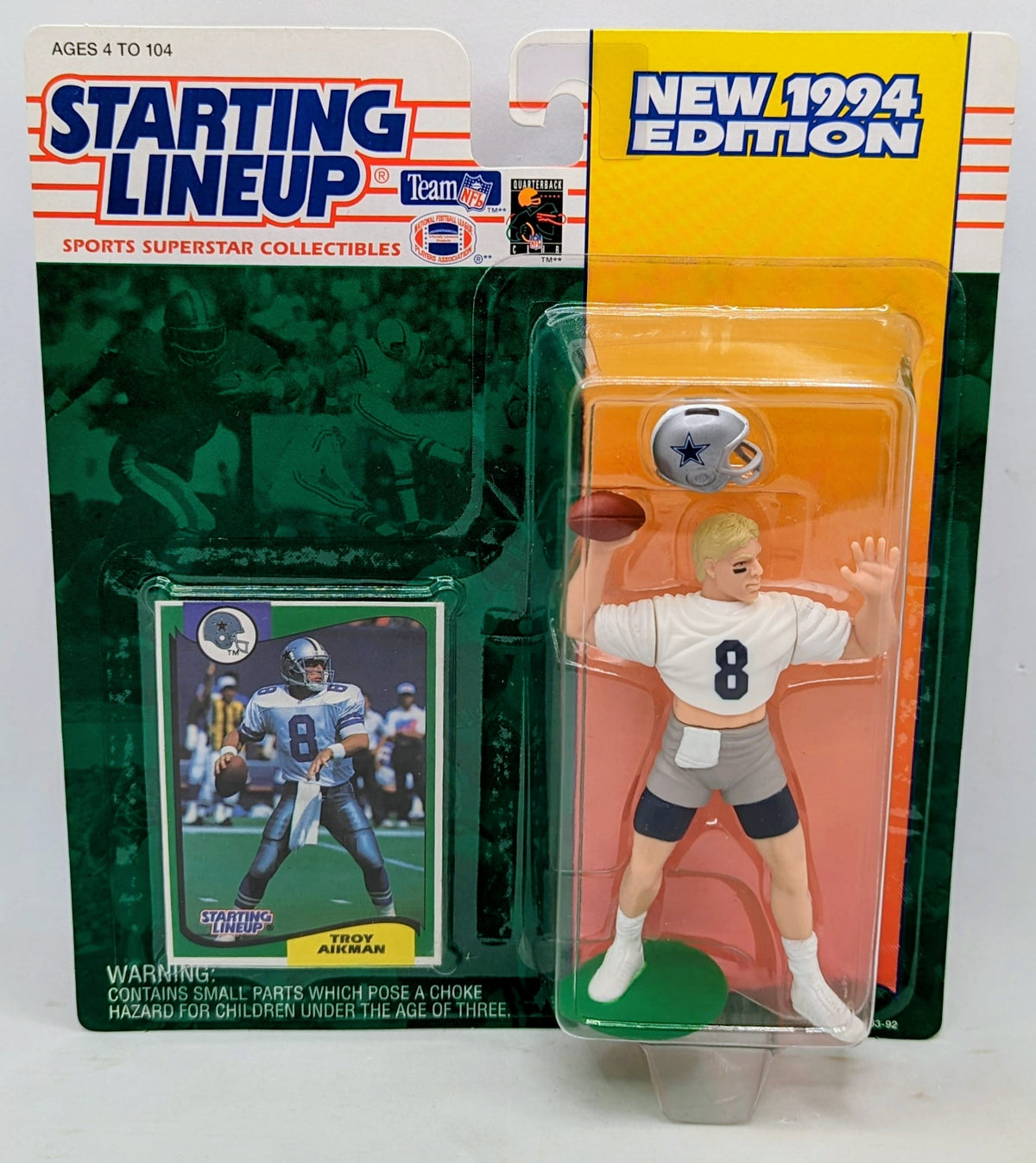 1994 Kenner Starting Lineup Troy Aikman Dallas Cowboys NFL Figure