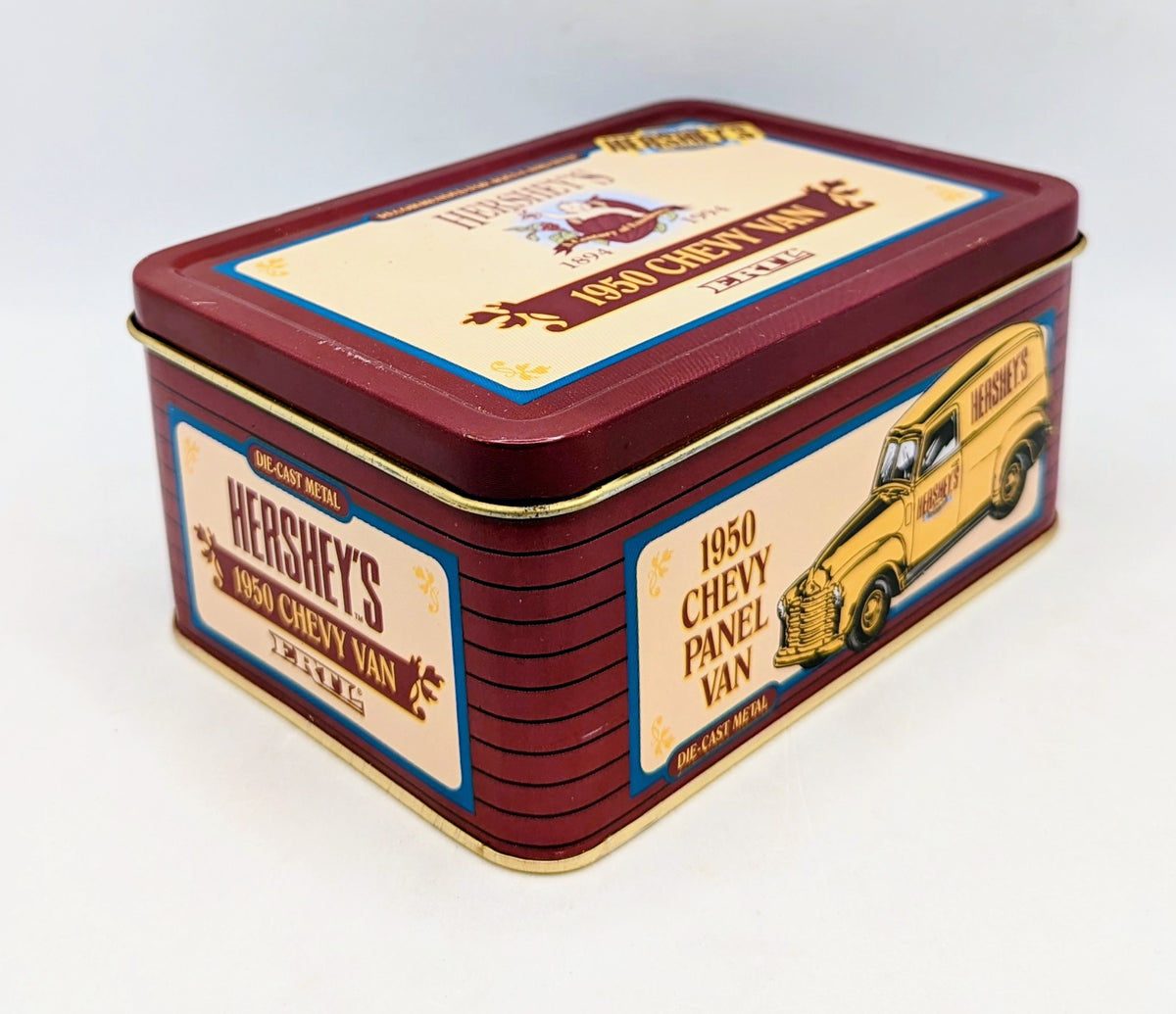Vintage ERTL Hershey's 1950 Chevy Van 100th Anniversary Die Cast Gold image 3