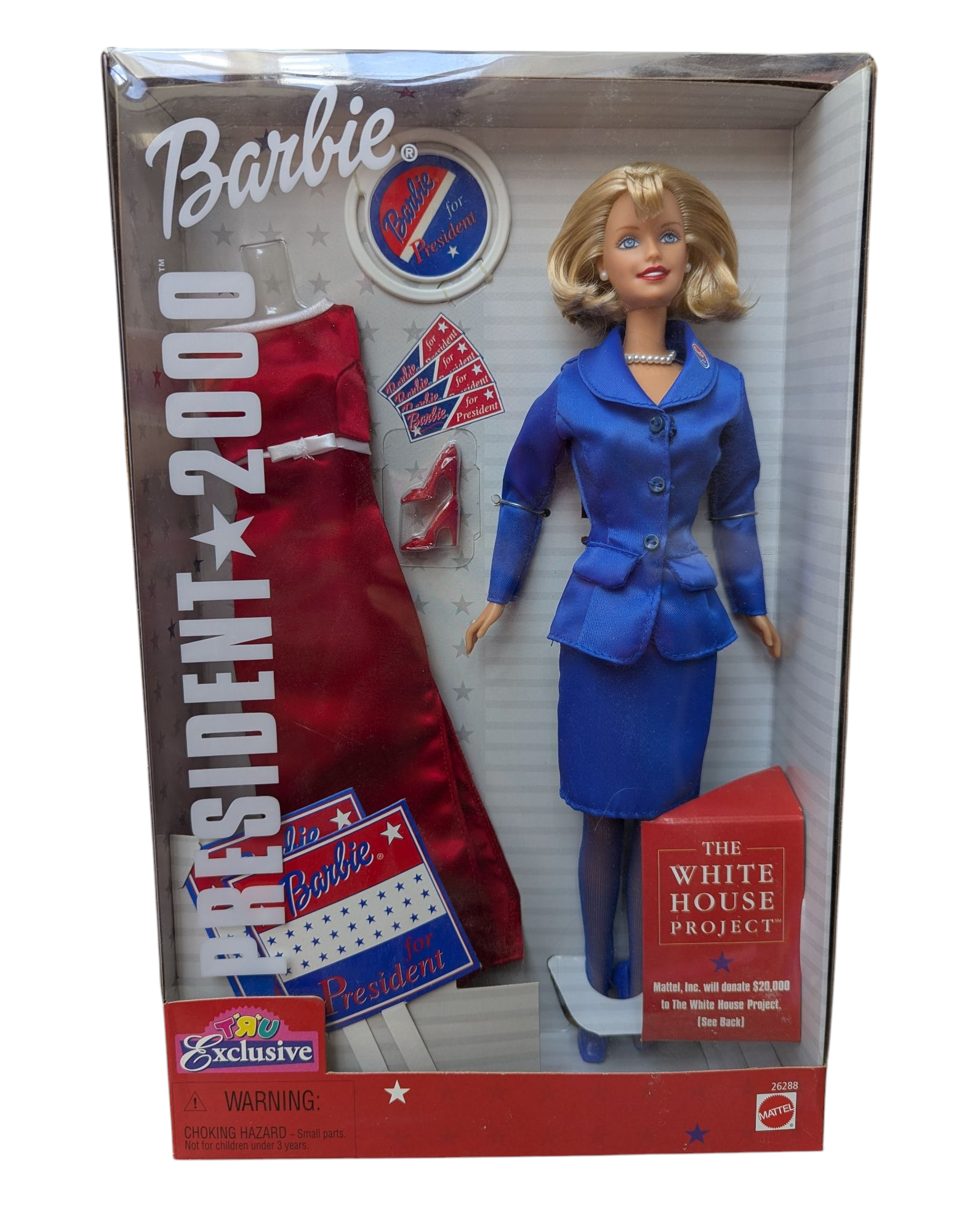 2000 Mattel Barbie Toys'R'Us Exclusive President 2000 Doll 26288