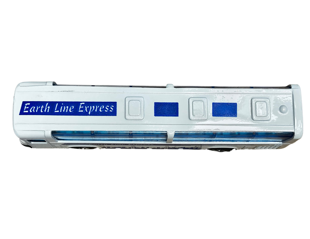 Earth Line Express Diecast Pull Back Transit Bus Doors Open 7.5" image 8