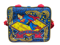 1996 DC Comics Superman Animated Series Vinyl Zip Up Lunch Bag w/ Thermos