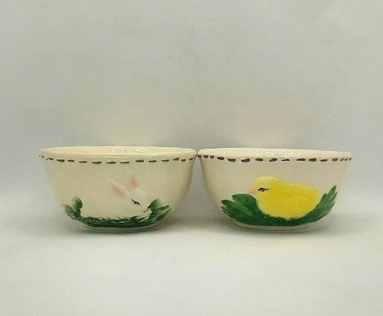 Two's Company Easter Bowls Bunny & Chick - Set of 2