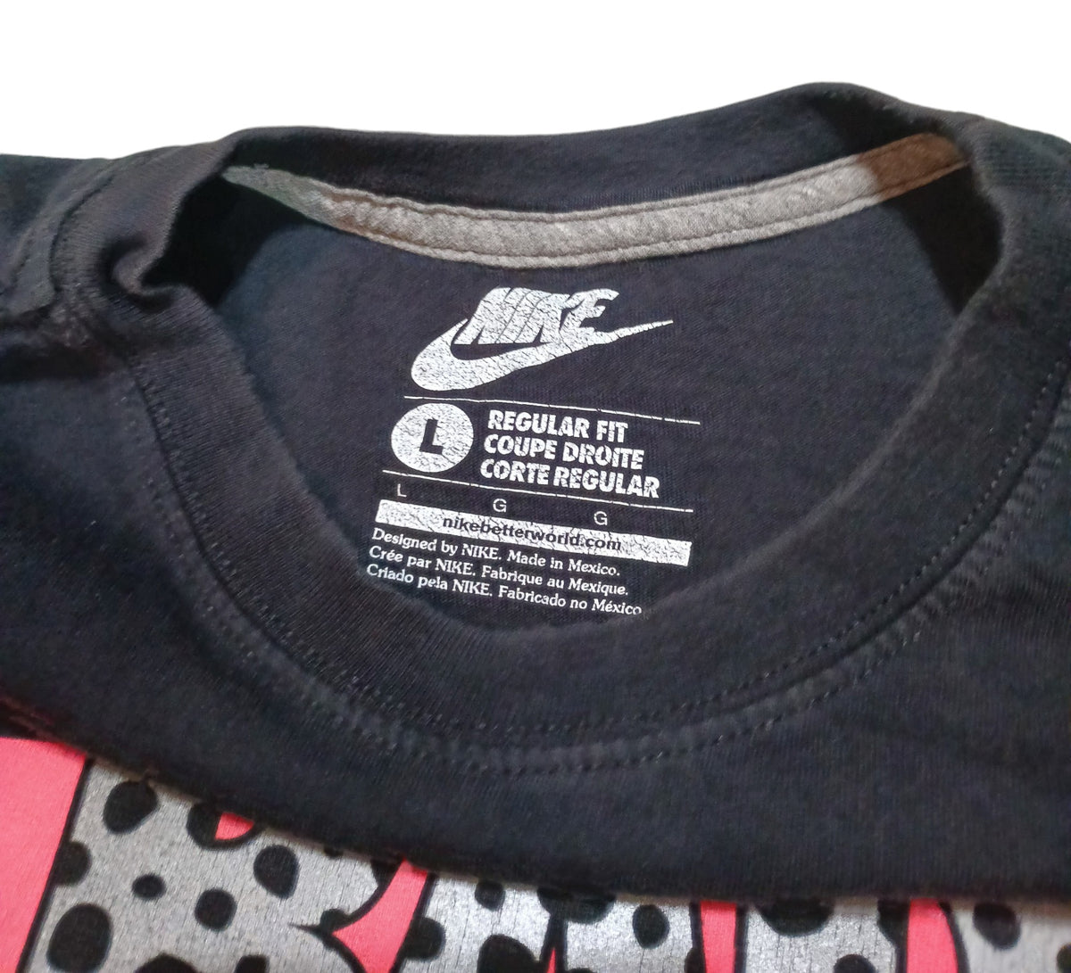 Nike Bad Things Man Retro Swoosh Regular Fit Black Logo T-Shirt Men’s Large image 4