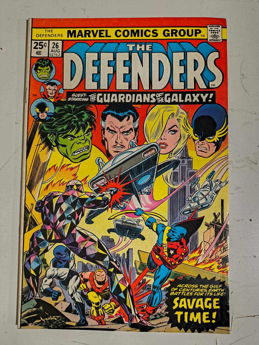1975 Marvel Comics The Defenders #26 w/ Guardians of The Galaxy