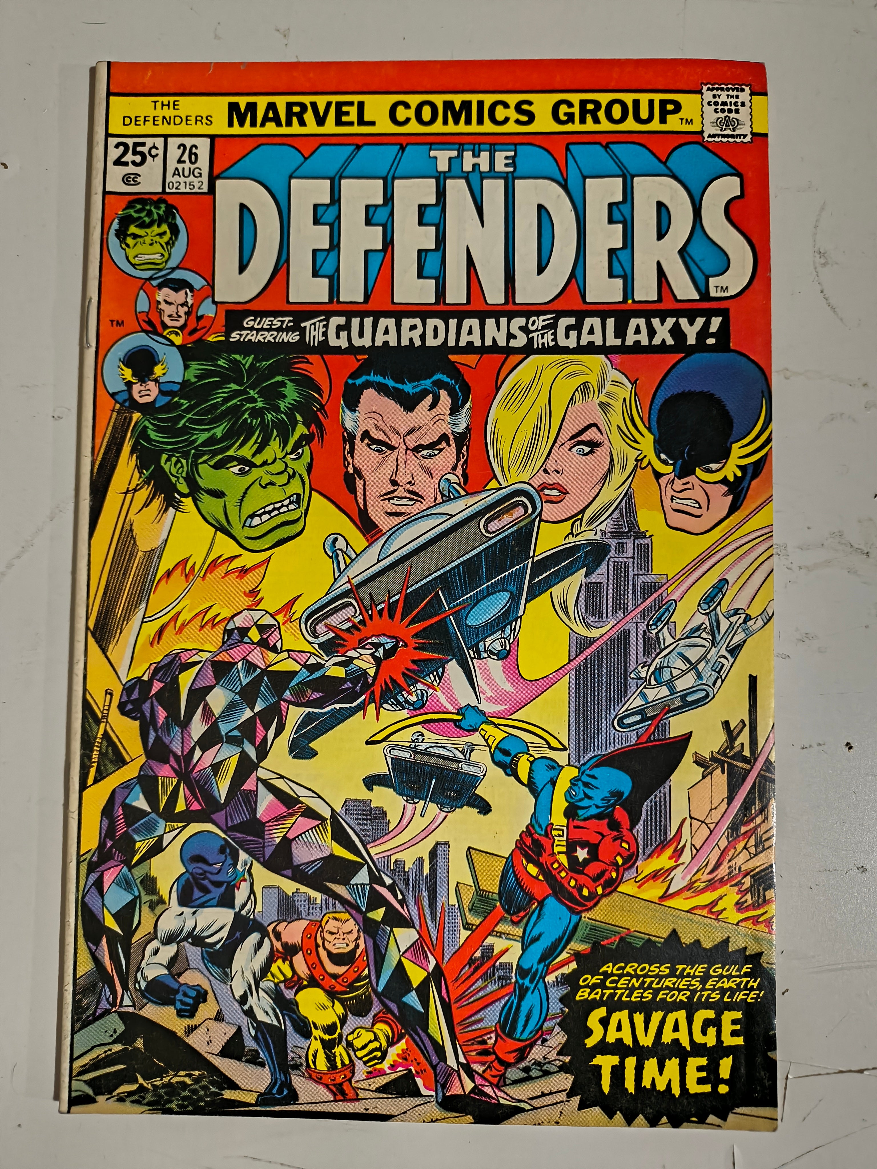 1975 Marvel Comics The Defenders #26 w/ Guardians of The Galaxy