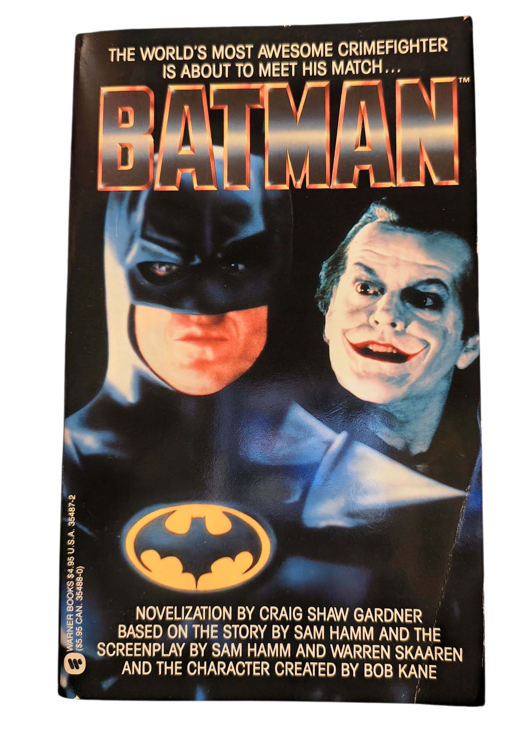 1989 Warner Books Batman Novelization By Craig Gardner Paperback Book