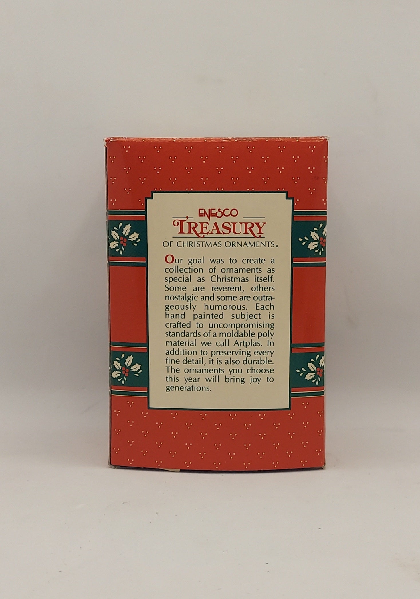 1991 Enesco Treasury Merry Mother-To-Be Christmas Ornament image 2