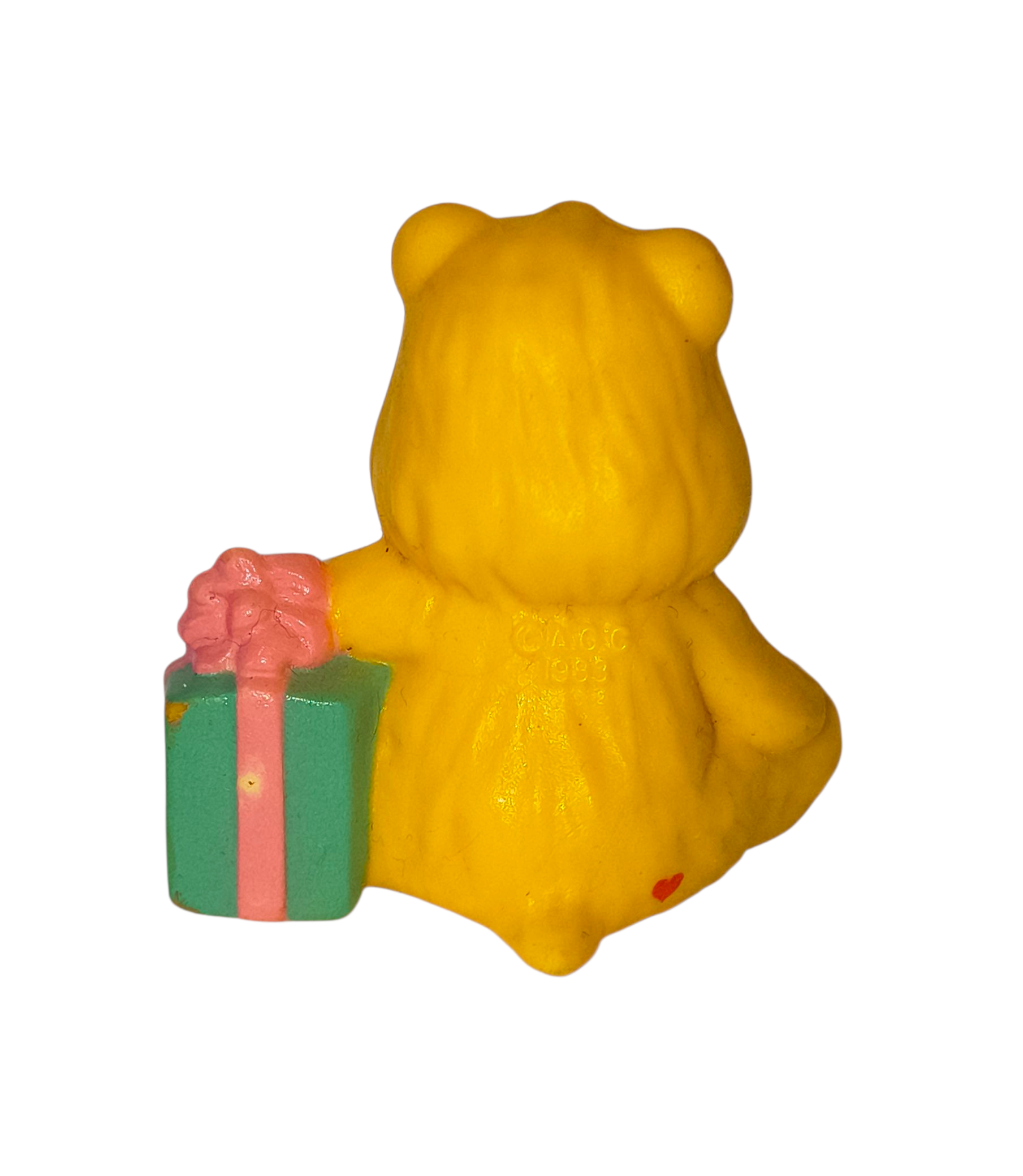 1983 AGC Care Bears Birthday Bear With Present 2" Figure image 2