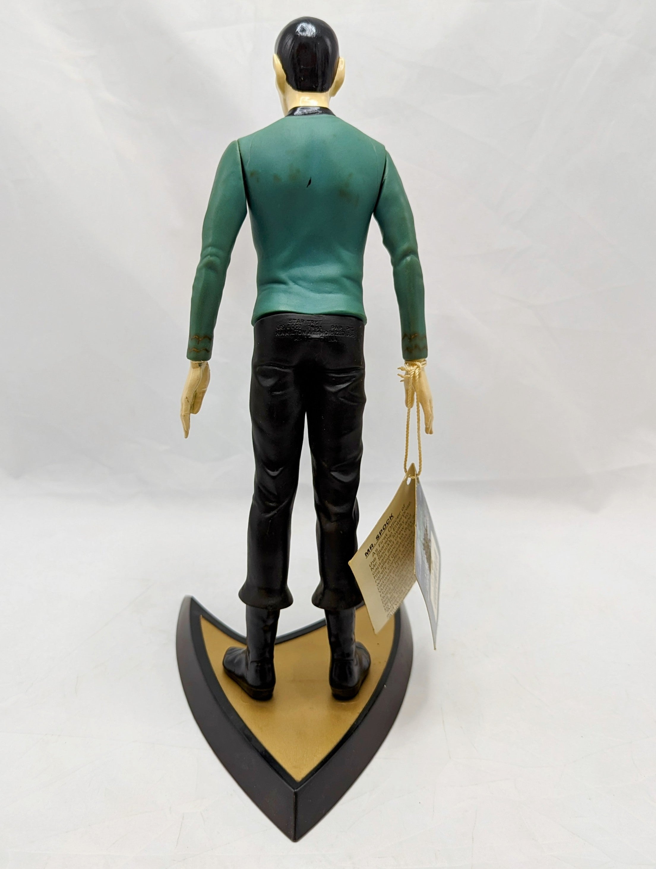 1991 Hamilton Gifts Star Trek Mr. Spock 11" Figure & Stand image 2