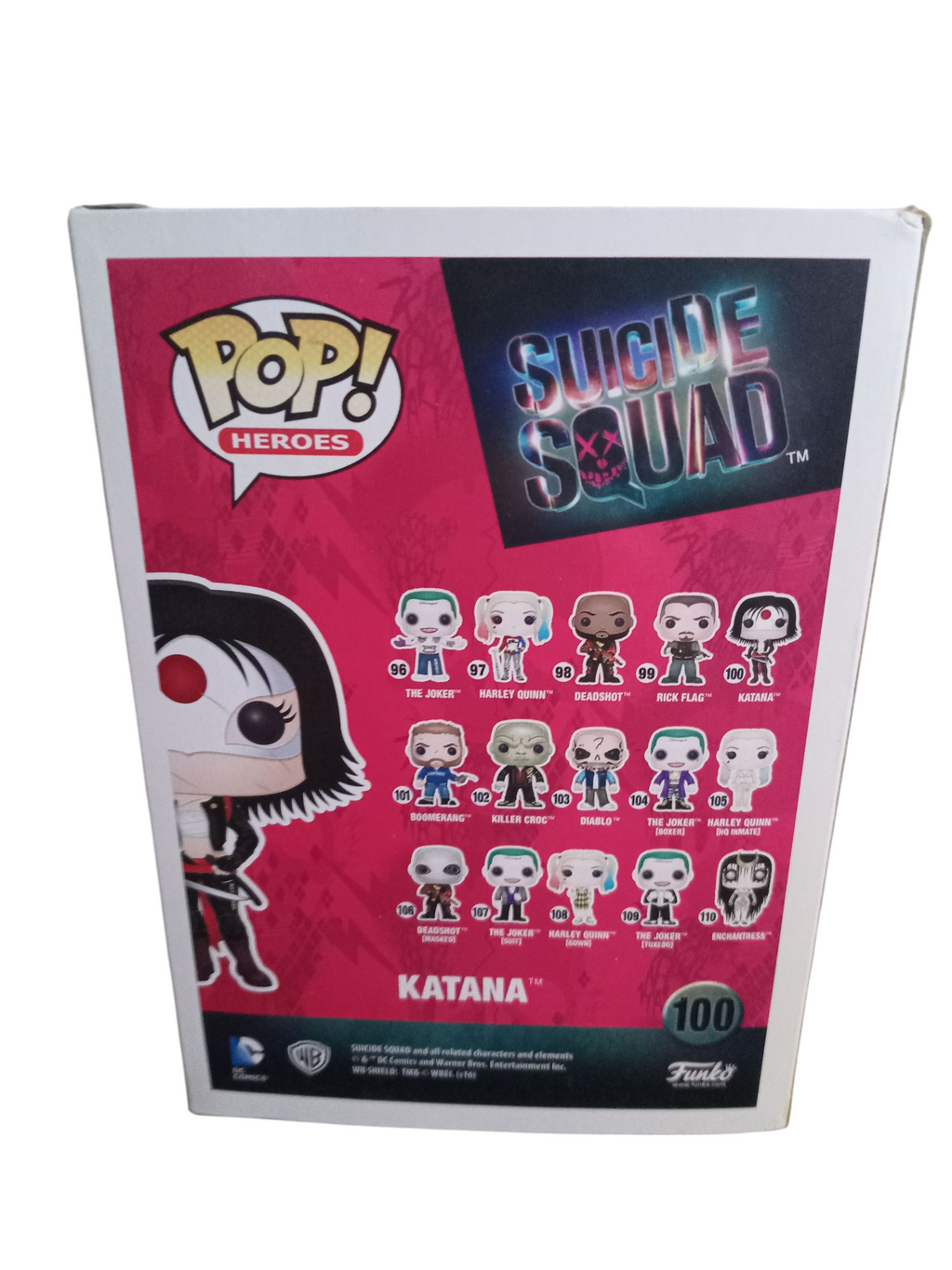 Funko Pop! DC Universe Suicide Squad Katana #100 Vinyl Figure image 2