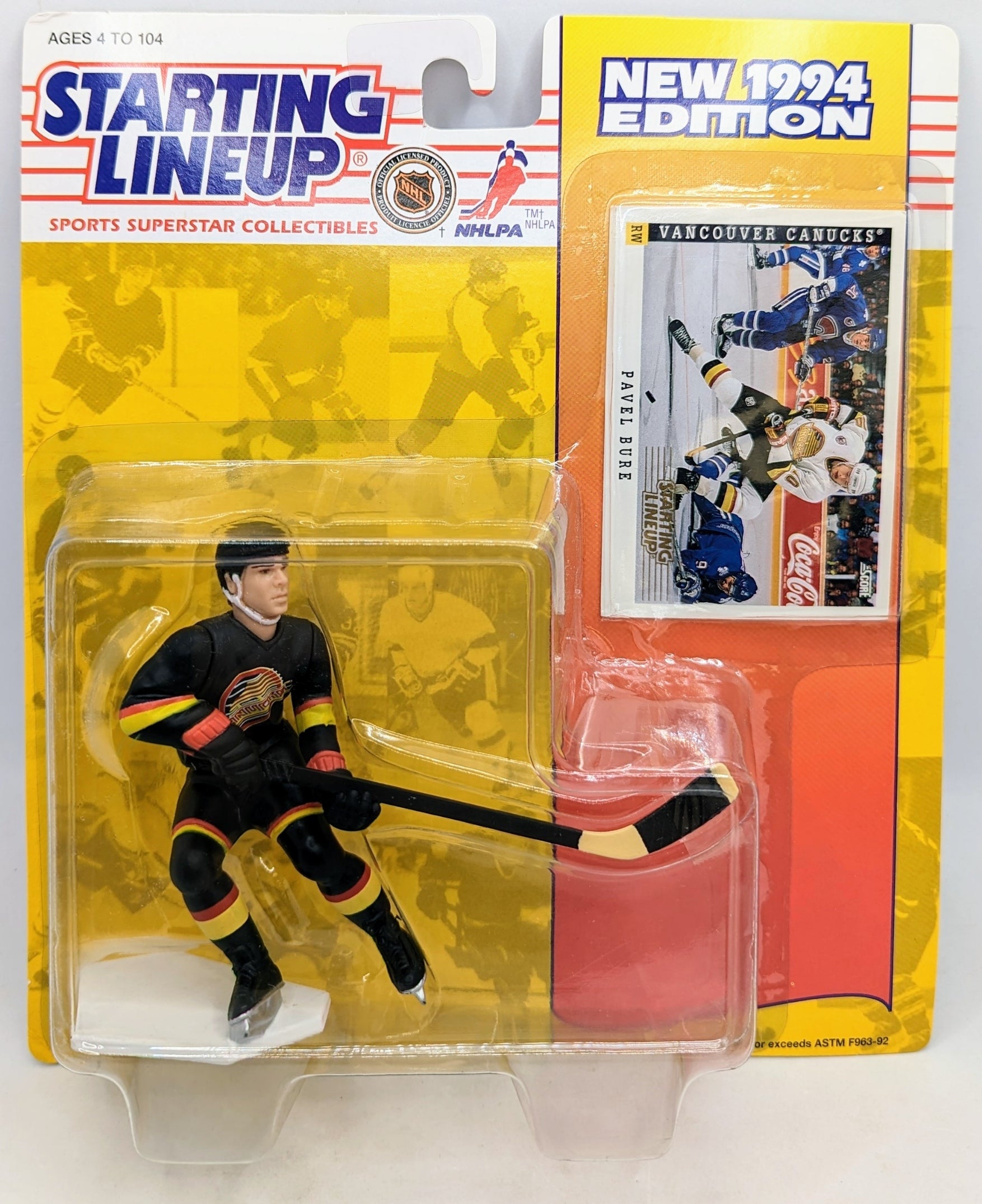 1994 Kenner Starting Lineup Pavel Bure Vancouver Canucks Hockey NHL