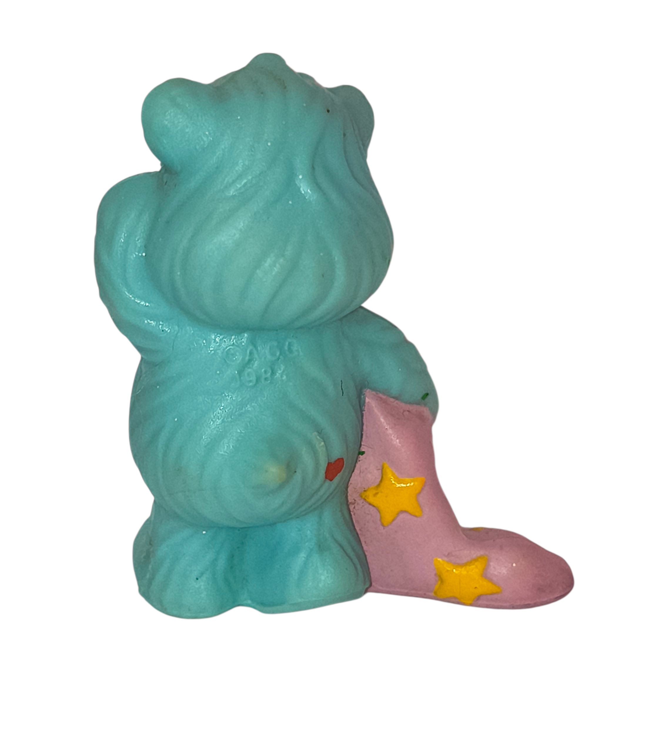 1983 AGC Care Bear Sleepy Bedtime Bear with Blanket PVC 2" Figurine image 2