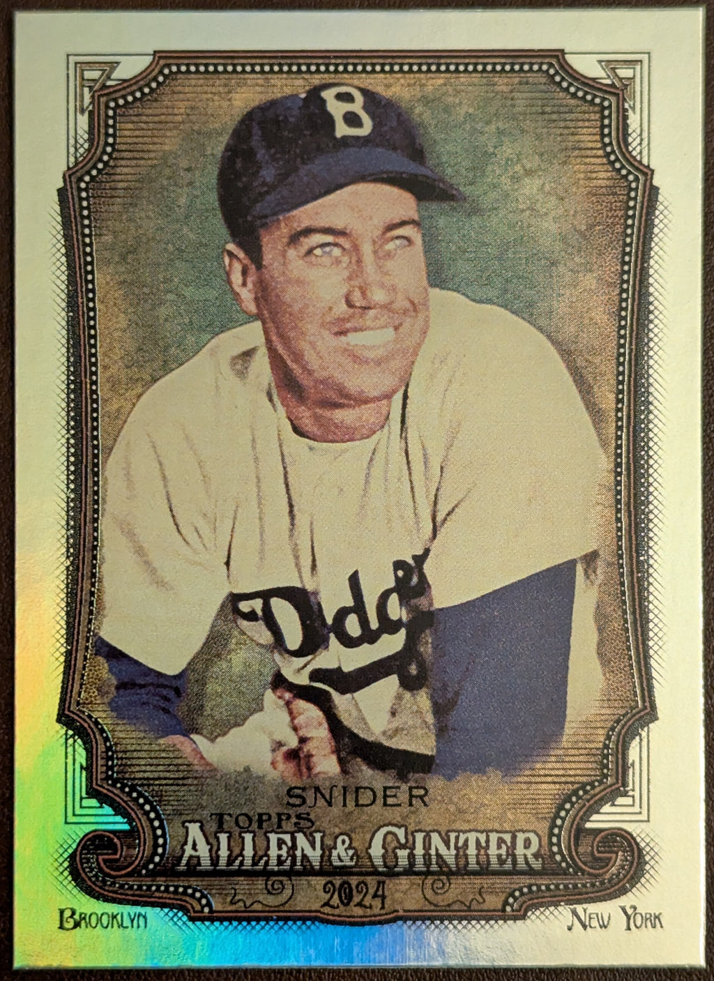 2024 Topps Allen & Ginter #104 Duke Snider Hot Box Foil Dodgers