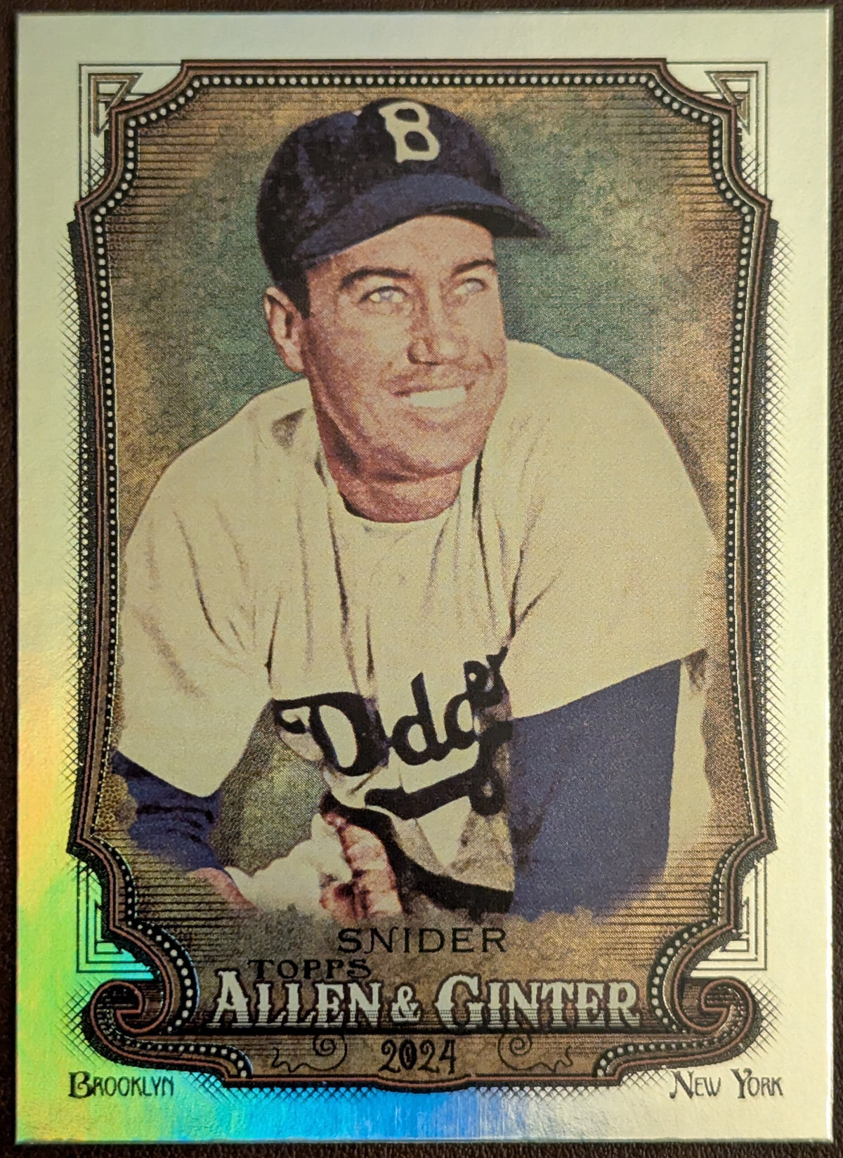 2024 Topps Allen & Ginter #104 Duke Snider Hot Box Foil Dodgers